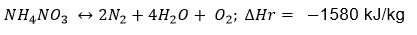 Nitrate Ammonium Equation Instabilite Thermique